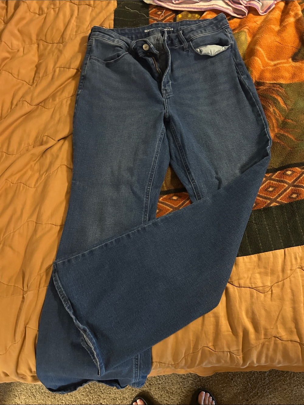 Old Navy Women's Dark Blue Boot-Cut Jeans